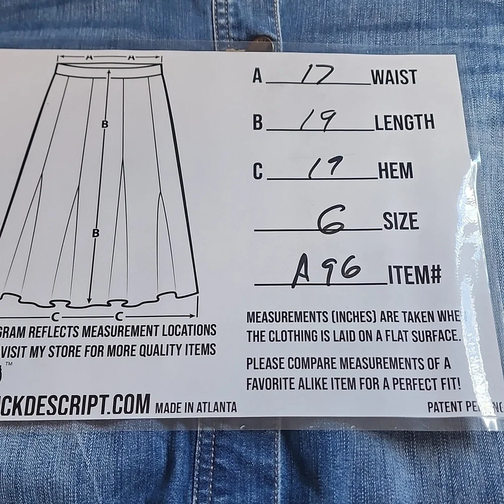 Size 6 Kut from cloth denim button  front skirt.  A96 - Picture 8 of 8